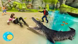 Crocodile Simulator Beach Attack: Игра про крокодила №1