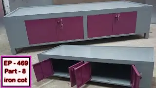 Steel storage divan | iron box divan | ms divan cot | metal divan bed | EP.469 | Part.8 | sri mari