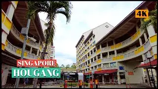 [ 4K ] Singapore Neighbourhood Walk | Hougang Town Centre | Hougang Mall | 新加坡 | 后港 | June 2022