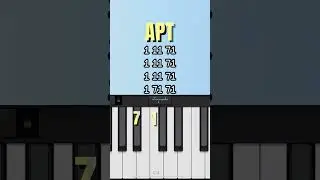 САМАЯ ЛЕГКАЯ ПЕСНЯ НА ПИАНИНО В МИРЕ! Всего 2 НОТЫ ❤️&nbsp; #pianotutorial  #apt​ #rose​ #kaspiano