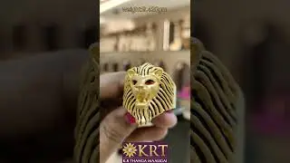 Majestic Lion head rings #krt#krtjewellery#goldrings #lion #ramanathapuram
