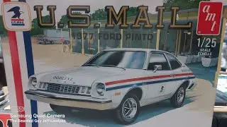 Three way buddy build AMT 1977 Ford Pinto USPS gasser/Street Freak #airbrush #styrene #paintbooth