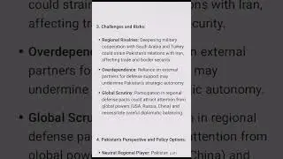 Pakistan, KSA and Turkey trilateral defense cooperation, current affairs CSS 2026 # study with me