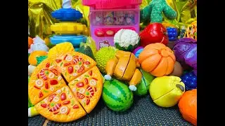 ASMR satisfying cutting fruits and vegetables toys