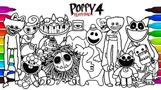 Poppy Playtime Chapter 4 Big Coloring Pages / How to Color Main Bosses and MONSTERS #S878