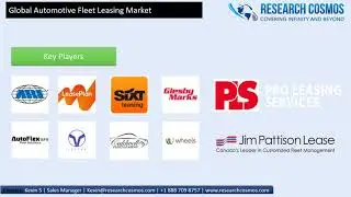 Automotive Fleet Leasing Market Will Reach USD 37410.9 million by 2023 | Research Cosmos