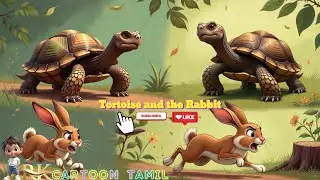 Tortoise and the Rabbit Race Cute Animation video #tortoiseandrabbit #kidsvideo #cartoon #storytime