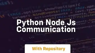 python node js communication