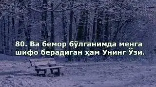 Омар Хишам - Шуаро сураси (80-оят) / ШИФО АЛЛОХДАН!