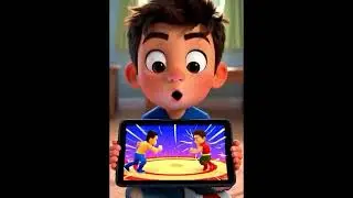 A small boy imagines himself as a wrestler.Dreams can be powerful 💭