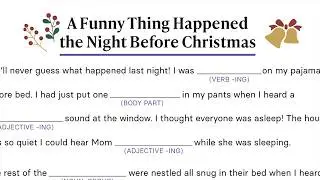 A Mad Lib Christmas