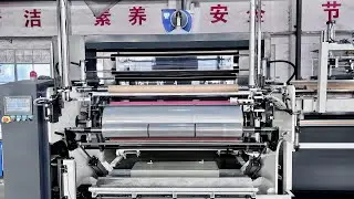 Pallet Packaging Stretch Film Machine,Cast Film Extrusion Process Animation,1850MM 3 Extrusion Line