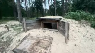 Abandoned trenches in northern Kyiv