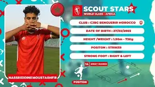 SCOUT STARS - NASSREDDINE MOUSTAGHFIR [STRIKER] [CJBG] - SEASON 2024/25 (HD) [PART1]