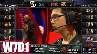SK Gaming vs Fnatic | S5 EU LCS Spring 2015 Week 7 Day 1 | SK vs FNC W7D1G4 VOD 60FPS