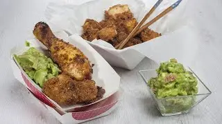 POLLO FRITO al estilo americano con GUACAMOLE casero 🍗 Receta f&aacute;cil de Bruno Oteiza