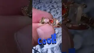Multi Stone Goldish Ring Found! #shorts #metaldetecting