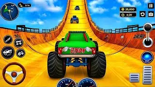 سباق شاحنات الوحش العملاقة- قيادة سيارة الوحش لعبه الشاحنات للأندرويد Monster Truck Mega Ramp Racing