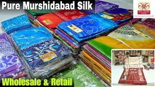 100% Pure Murshidabad Silk Saree With Silk Mark || Arijit Singh Home || Adi Modak Bazaar Murshidabad
