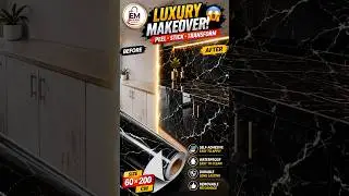 Self-Adhesive Black Marble sheets&nbsp;*_(Size 60 &times; 200)_* #kitchen #marble #black