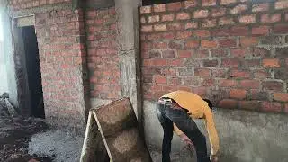 4 इंची दीवार बनाना 🔥 4 inch bricks wall
