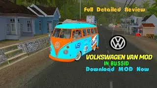 Volkswagen Van MOD In Bussid | Download MOD | Gameplay In Bussid | #Bussimulatorindonesia