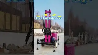 Water well drilling rig, mountain outdoor drilling, super flexible#waterwelldrilling #drillrig