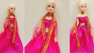 “Pink Royal Barbie Lehenga 💖 | Handmade Barbie Doll Dress | Gulloration 
