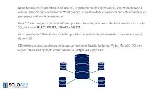 Melhorando desempenho de consultas SQL com CTE