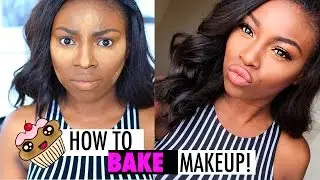 HOW TO BAKE MAKEUP!!! & URBAN DECAY SMOKEY PALLET (DARKER SKIN )