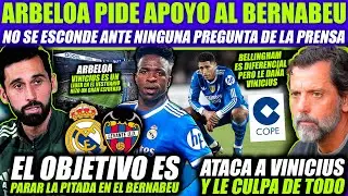 ¡BRUTAL! ARBELOA PIDE EL APOYO DEL BERNABEU ¡STOP PITADA! - QUIQUE SANCHEZ FLORES ATACA A VINICIUS