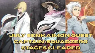 July 2025 Senkaimon Quest Captain\Squad Zero Stages Cleared | Bleach Brave Souls PS5 Gameplay