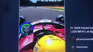 Hamiliton hit 363 km/h f1 2025 Spa Grand Prix 225 mph