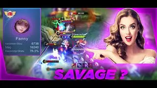 FANNY 1v5 SAVAGE ? | AGGRESSIVE RANK GAMEPLAY ! | HOW TO PLAY FANNY ?@MobileLegends5v5MOBA ​