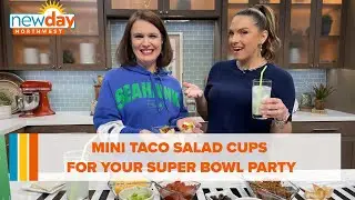 These mini taco salad cups will take your Super Bowl party over the finish line! - New Day NW