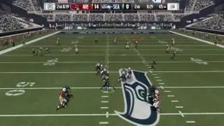 RUSSELL WILSON CONNECTS WITH JIMMY GRAHAM FOR 45 YARD TOUCHDOWN! Madden 17 Gameplay