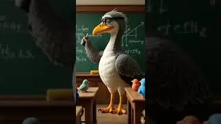 Giant bird Teaching in the classroom #viralvideo #giantbird