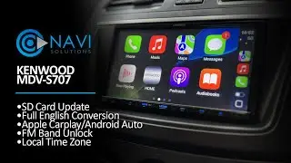 Kenwood MDV-S707 English, Carplay, FM Conversion