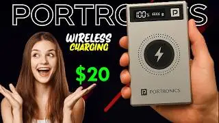 Magnetic Wireless Power Bank Under $25 | Portronics Luxcell MagClick