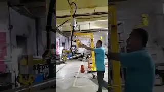 overhead gantry rail robot arm gripper manipulator for Clamp round rod