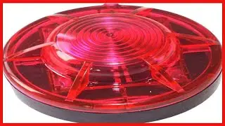 Roadside Flashing Flare Safety Warning Lights Emergency LED Strobe Lights, Magnetic Base Vehicles -