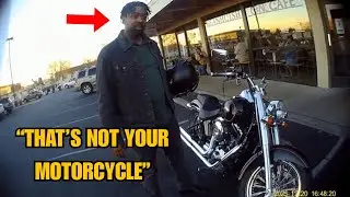 Racist Officer Accuses Black Man of Stealing His Own Motorcycle, Registration Proves Ownership.
