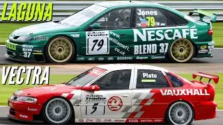 Renault Laguna Vs Vauxhall Vectra - BTCC Legends on Track! [HD]