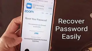 How To Recover Zoom Password || ZOOM PASSWORD RECOVERY