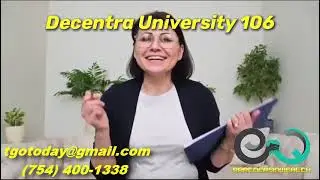 Decentra University 106 - Learn and Earn staring right now !