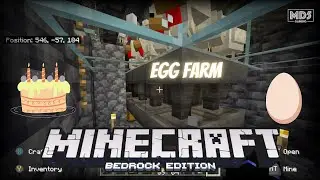 EGG 🥚 FARM | We Like CAKE! 🎂 🍰 🍥 Minecraft Bedrock Realms Hard Survival | Xbox Series X Gaming ASMR