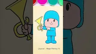 Pocoyo💖📯#trending #cartoon #pocoyo #kidsart #satisfying #sandart