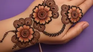Eid special easy mehndi design full hand | arabicmehndi | simple mehandi design | mehndidesign |