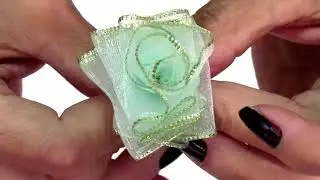 Como Fazer Rosinha com Fita de Organza