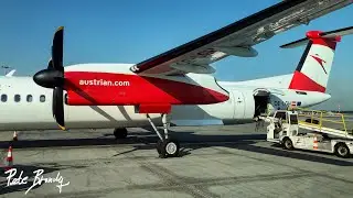 TRIP REPORT | Austrian Airlines | Bombardier Dash8 Q400 | Prague - Vienna | Economy